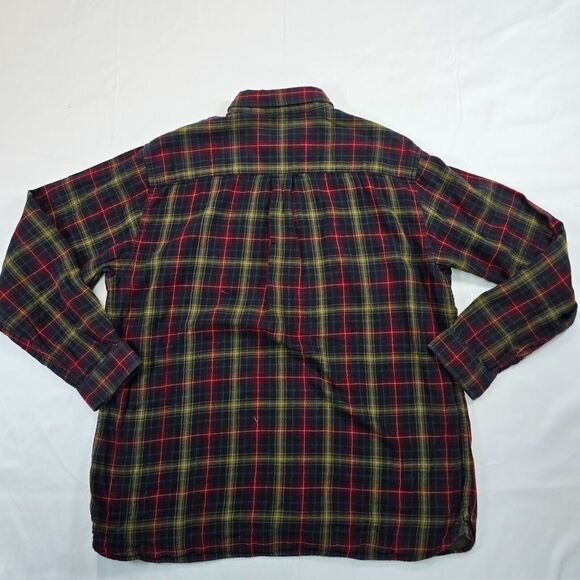 Carbon 2 Cobalt Men's Red Yellow Flannel Plaid Shirt Size XL - Picture 2 of 10